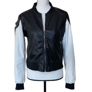 Members Only Vintage Cropped Faux Leather Jacket